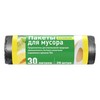 Мешки д/мусора 30л 20 шт ПНД, 6 мкм, черные в рулоне, эконом /50/