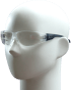 Очки защитные с черными дужками прозрачные 40018 /100/