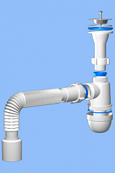 Сифон 1 1/4"*40 с гофрой 40/50 Ани /С2010/