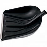 Лопата снеговая пластм. МОРОЗ 410х410 с оц.планкой/10/