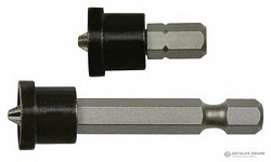 Биты PH2 25мм 2шт крест с вращающимся ограничителем Whirlpower 20/120 ***