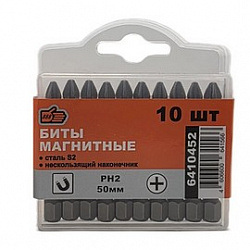 Биты PH2 50мм 10шт крест 888 /10/6410452