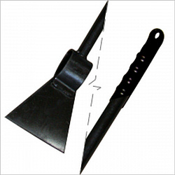 Ледоруб сварной Б2 с пласт.ручкой 4мм, с метал.черенком L-1200