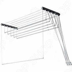 Сушилка д/белья 1,80м потолочная белая "Лиана"