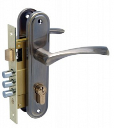 Замок врезной с ручками ЗВ4-3.60.03.01 БУЛАТ бронза/09381/