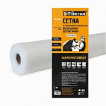 Сетка штукатурная стекловолоконная 1м*50м ячейка 5*5, белая, интерьерная Fiberon/6/