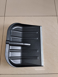 Лопата снеговая пластм. СНЕЖОК №2 415х460 с оц.планкой/10/