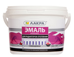 Эмаль акрил. д/радиаторов белая глянц.2,4кг  Лакра /6/