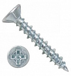 Саморез фурнитурный белый 4,1х25 плоский (13000 шт)***