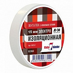Изолента ПВХ 15ммх10м белая 130мкм KLEBEBANDER/8/200/