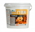 Клей ПВА Столярный 1кг. ECOLUX /12/