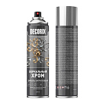 Краска аэрозольная ЗЕРКАЛЬНЫЙ ХРОМ DECORIX 400мл. 0147-02 DX/12/