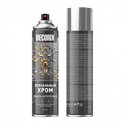 Краска аэрозольная ЗЕРКАЛЬНЫЙ ХРОМ DECORIX 400мл. 0147-02 DX/12/