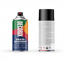 Краска аэрозольная белый матовый DECORIX 210мл. 0110-24DX/24/