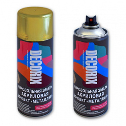 Краска аэрозольная металлик золото инков DECORIX 520мл. 0103-94DX/12/