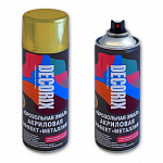 Краска аэрозольная металлик искрящееся золото DECORIX 520мл. 0103-76DX/12/
