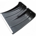 Лопата снеговая пластм. СНЕЖИНКА 380х380 с оц.планкой/10/